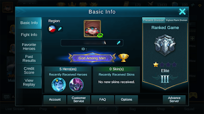 Mobile Legends Basic Info